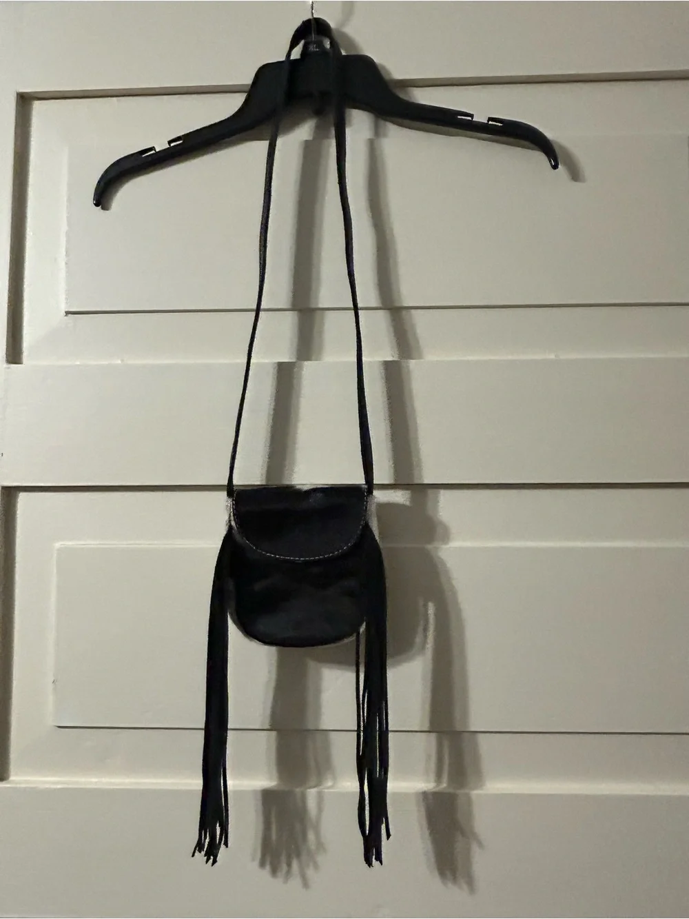 Rafter T Ranch Co Black and White Fringe Crossbody Bag - Childs shoulder bag